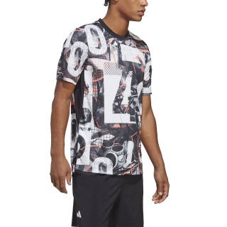 adidas Tennis-Tshirt Club Graphic Tee 2023 weiss Herren